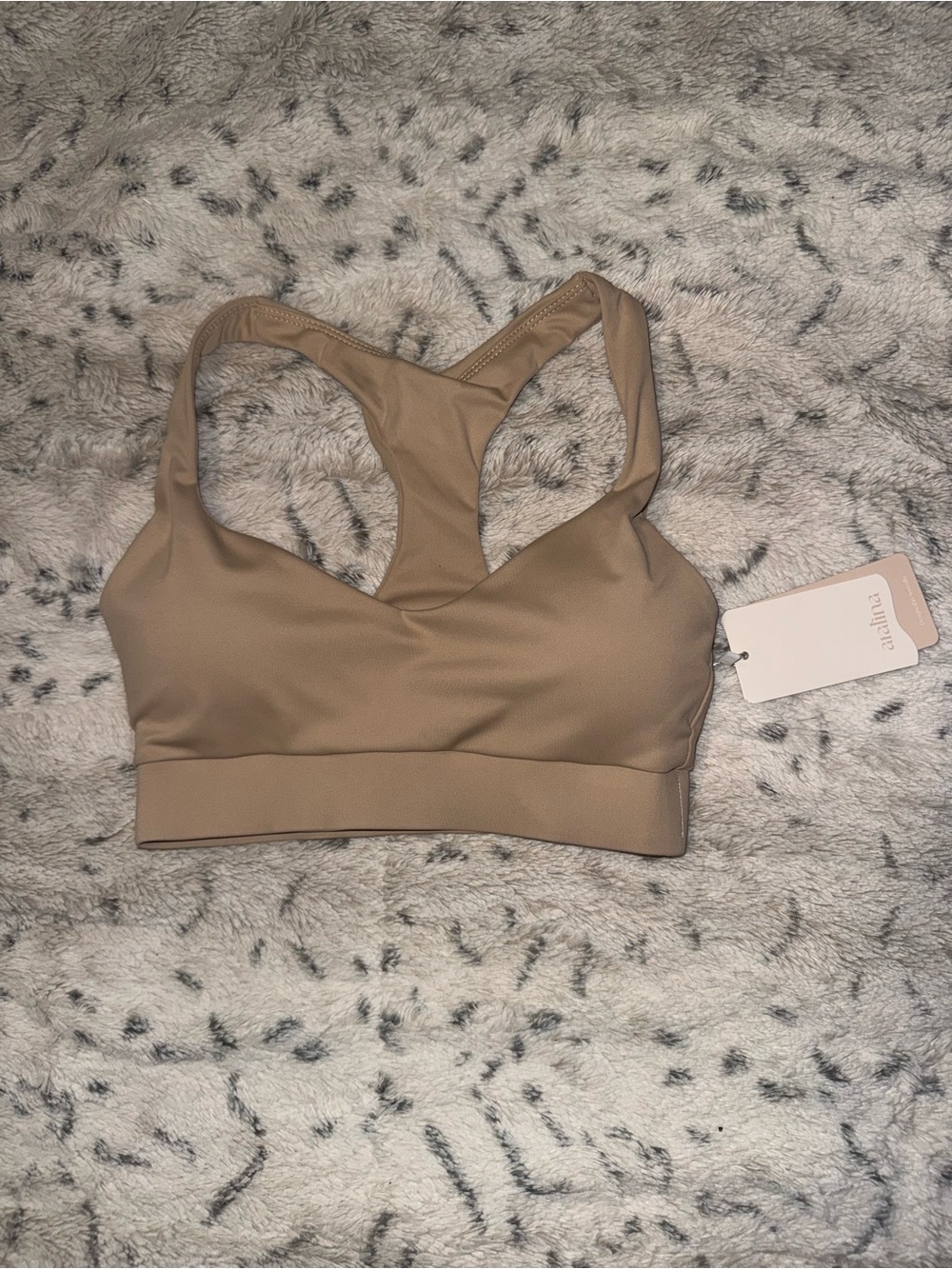 New with tags Women's Athletic Tan Sports Bra